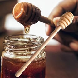 wooden honey mixer sticks set honey scoop, coffee jam & milk mixer spoon