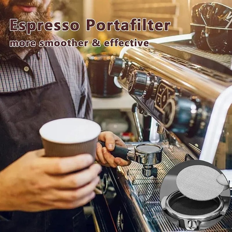 Reusable Stainless Steel Espresso Coffee Filter for Portafilters