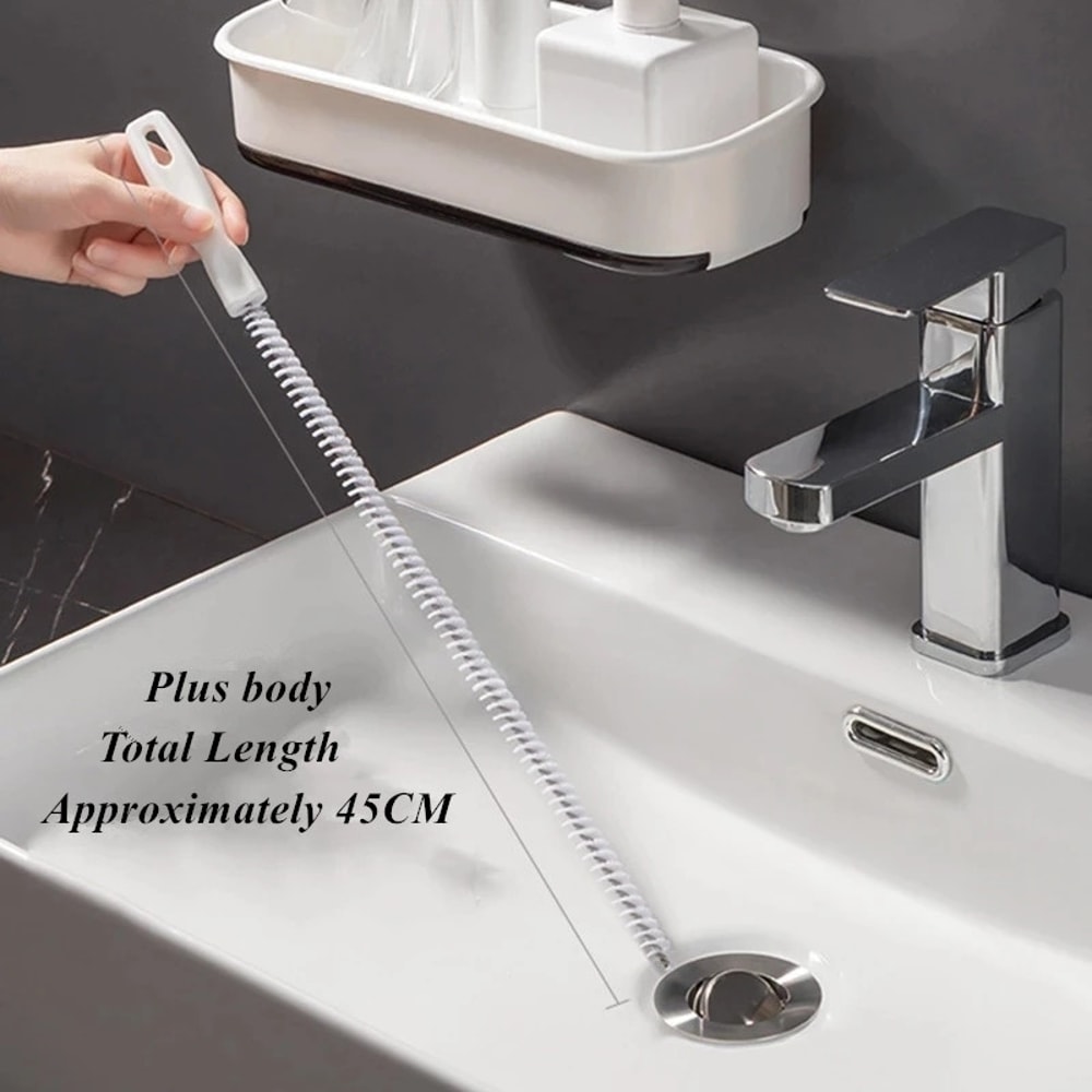 Flexible Pipe Dredging Brush Effective Hair Clog Remover For Bathroom Kitchen Sewer Pipes 1