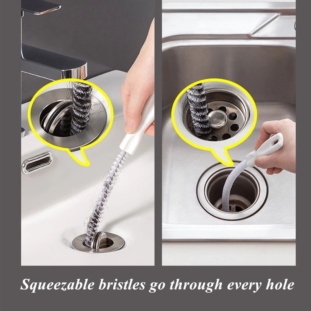 Flexible Pipe Dredging Brush Effective Hair Clog Remover For Bathroom Kitchen Sewer Pipes 3