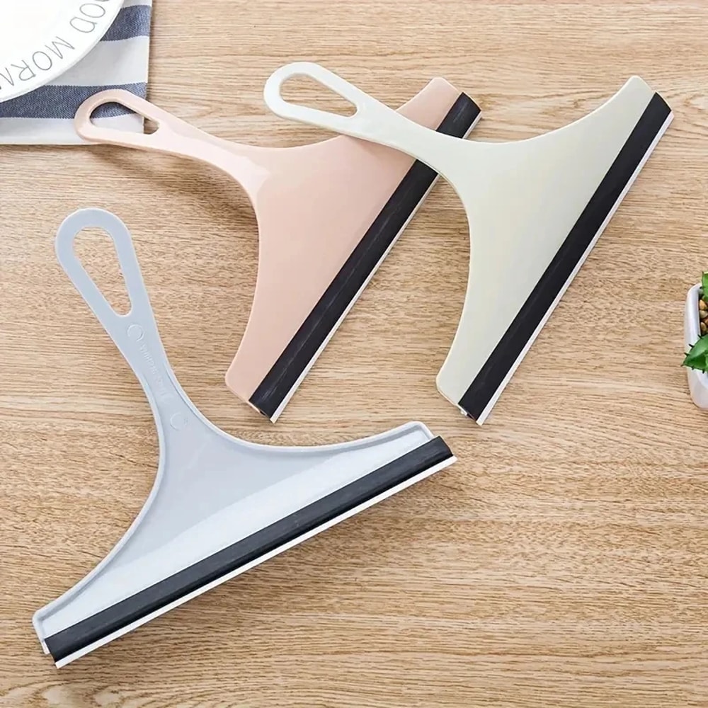 Silicone Water Wiper Plate Glass Cleaner Scraper MultiPurpose Windshield Squeegee For Car Bathroom