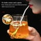 Reusable Stainless Steel Drinking Straw Spoon With Brush Detachable Tea Filter For Drinks Bar And