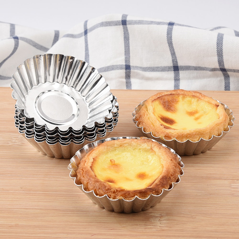 Reusable Aluminum Egg Tart Molds For Pastries Cookies Puddings Jellies And Mooncakes Nonstick Baki 1