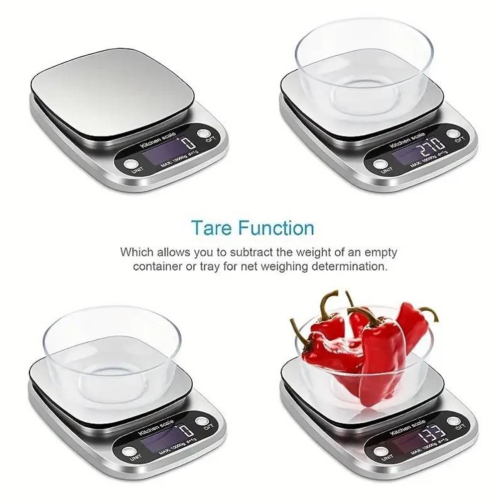 High Precision Kitchen Scale with LCD Display – Multifunctional Gram Scale for Jewelry, Food, and Baking