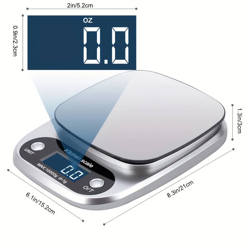 High Precision Kitchen Scale with LCD Display – Multifunctional Gram Scale for Jewelry, Food, and Baking
