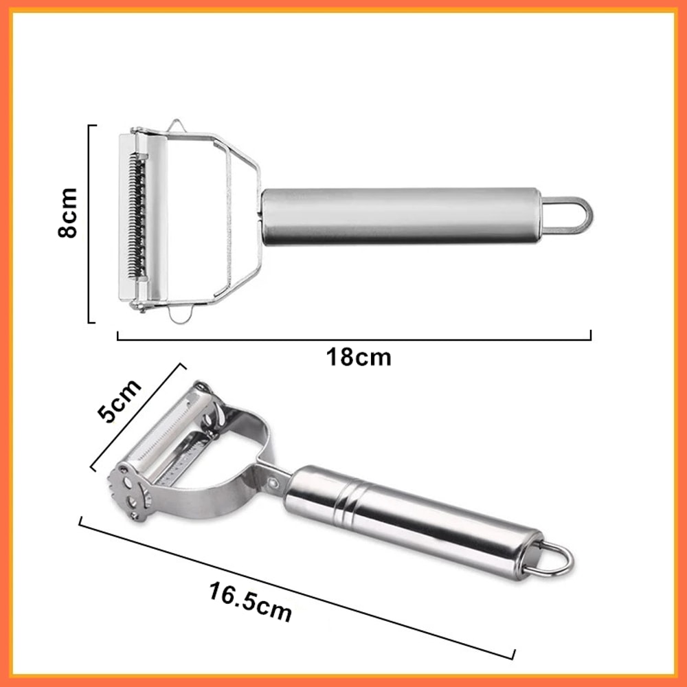 Stainless Steel Vegetable Peeler With DoubleHead Design For MultiFunction Kitchen Use 5