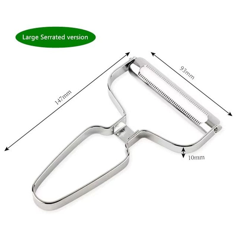 Stainless Steel Vegetable And Fruit Peeler With Wide Mouth For Efficient Slicing And Grating 6