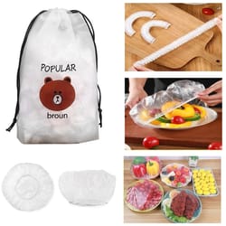disposable food cover plastic wrap kithchen refrigerator fruit food stretch protection flim dustproof bowls cups bag
