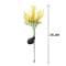 Head Solar Rapeseed Flower Outdoor Ground Light for Garden, Pathway, Patio, and Lawn Decoration
