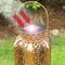 Retro Solar Lantern - Decorative Metal Hanging Light for Outdoor Pathway, Vintage Solar Iron Art Lamp