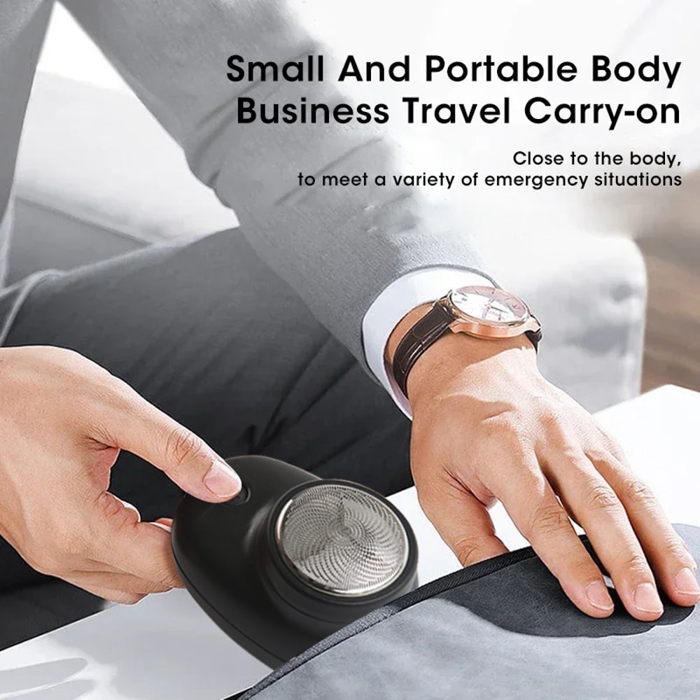 Upgraded Portable Men's Razor – Wet and Dry Washable USB Rechargeable Hair Trimmer with Fast Charging & Digital Display