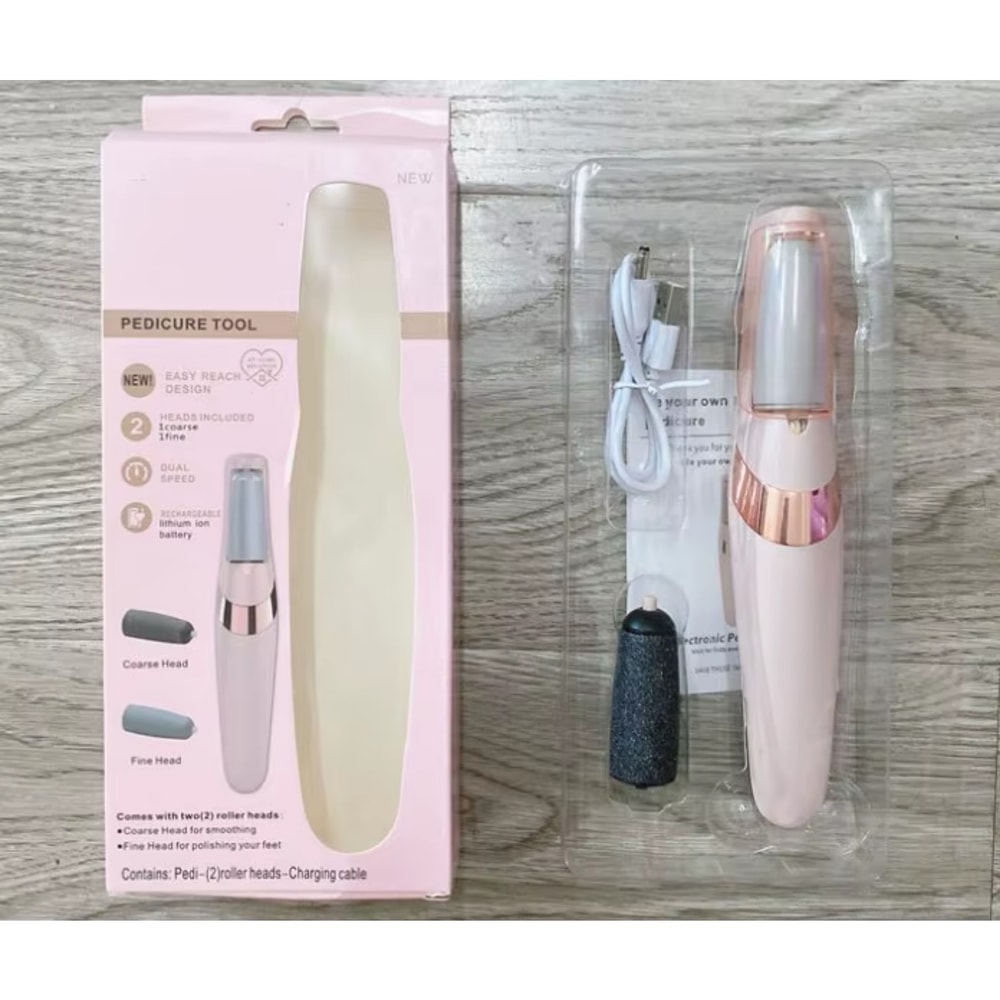 Rechargeable Electric Callus Remover – Cordless Foot File for Men & Women | Removes Dry Coarse Skin and Calluses