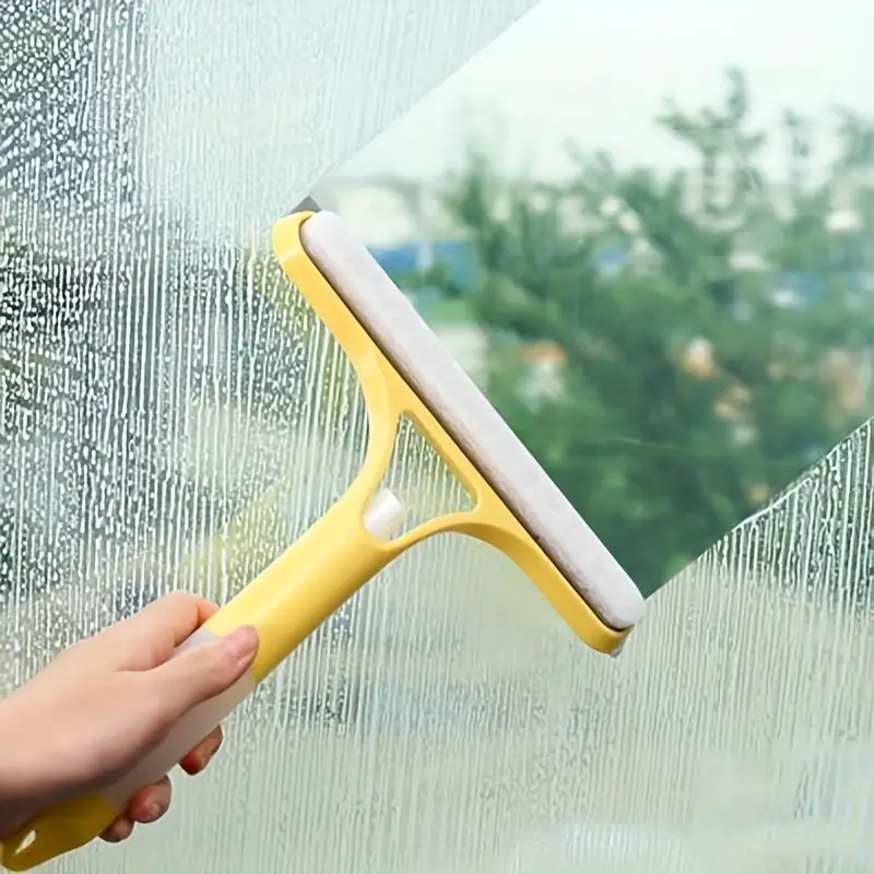 Multi-Function Glass Cleaning Scraper with Watering Can for Windows and Mirrors