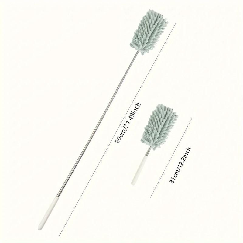 Mini Telescopic Duster with Extendable Handle – Soft Chenille, Lint-Free, Multifunctional for Efficient Cleaning