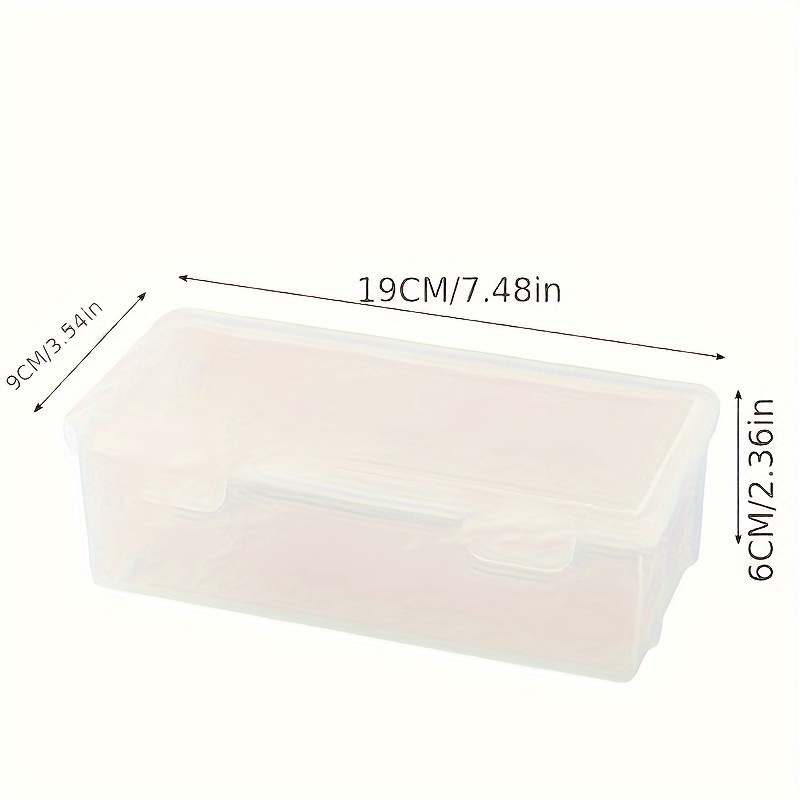Transparent Plastic Pencil Boxes – Large Capacity Storage Organizers for Oil Pastels and Crayons