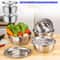 Stainless Steel Multifunctional Strainer and Mixing Bowl Set for Washing and Slicing Fruits and Vegetables