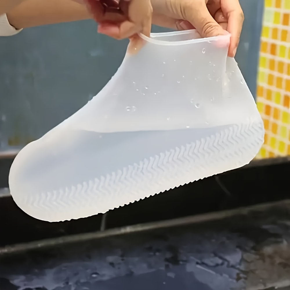 Waterproof Silicone Shoe Covers Reusable NonSlip Rain Boots Durable Protection For Rainy Days 5