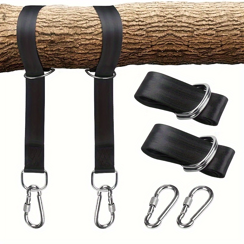 Durable Hammock Hanging Belt With Steel Alloy Hooks For Camping And Hiking 0