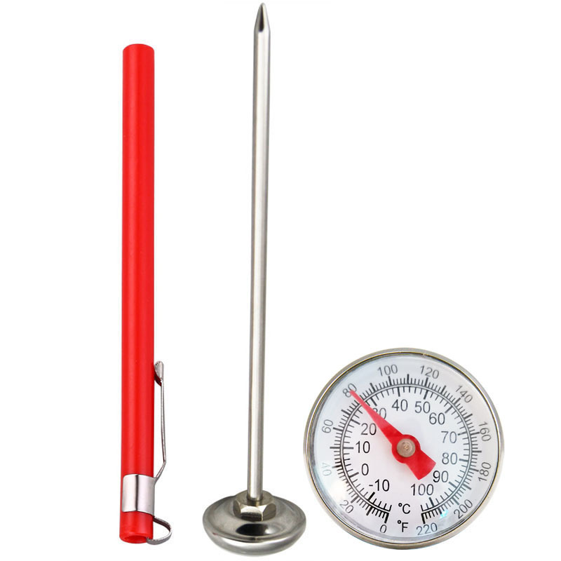 Bimetallic Food Thermometer For Kitchen Stainless Steel Probe For Milk Coffee Baking 5