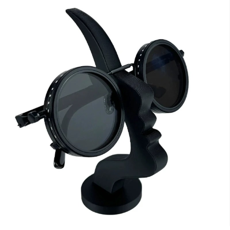 Minimalist Acrylic Glasses Display Stand - Modern Side Face Glasses Holder for Desk or Bedside Table