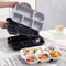 Portable Grid Meal Box With Knife Fork And Spoon Food Grade PP Rectangular Divided Lunchbox 2