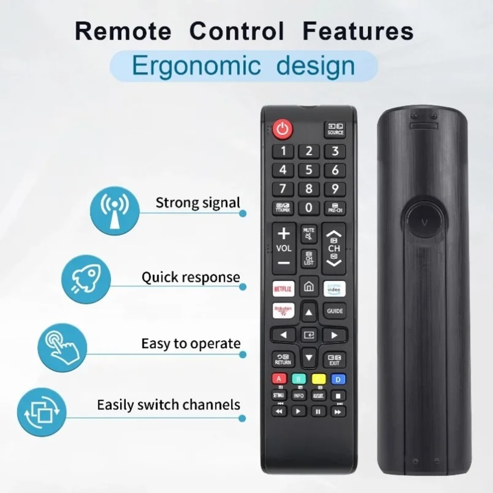 Universal Remote Control For Samsung Smart TV Replacement For UHD QLED LED Models With Hulu Netfli 1