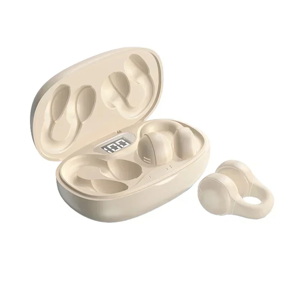 Wireless Bone Conduction Headphones Bluetooth Earphones With Mic Waterproof Sports Earbuds Transpa 5