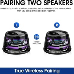 new bluetooth speaker with rgb lighting, magnetic bt mini sound box and phone holder