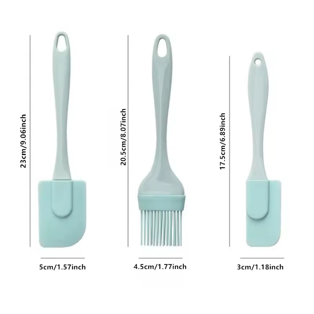 NonStick Silicone Cake Scraper And Pastry Mold Brush Essential Baking Tool For Smooth Cream Spread 4