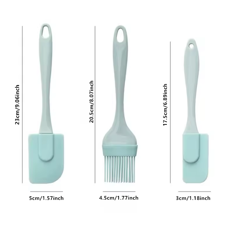 NonStick Silicone Cake Scraper And Pastry Mold Brush Essential Baking Tool For Smooth Cream Spread 4