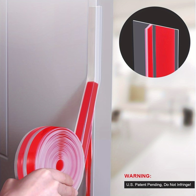 Clear T Shape Weather Stripping for Doors and Windows Transparent Draft and Sound Seal