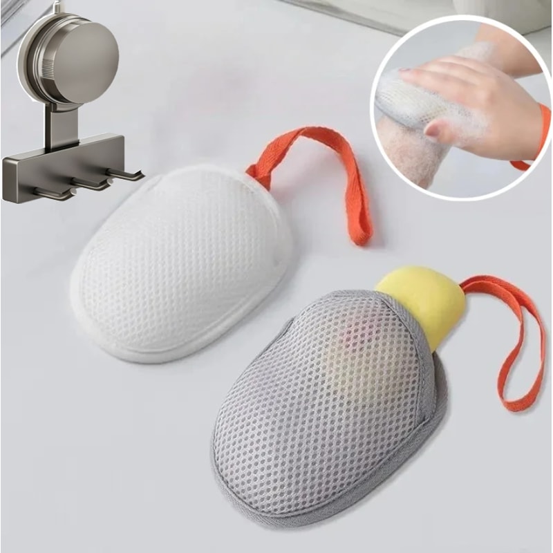 Quick Drying Soap Saver Bag With Suction Cup Hook For Shower Bath Storage 1
