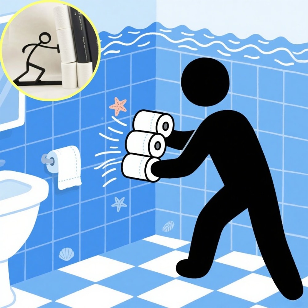 Creative Printed Minimalist Bathroom Tissue Holder Modern Acrylic Decorative Stand 0