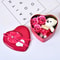 Romantic Soap Rose Bouquet in Heart Shaped Gift Box for Valentines and Anniversary