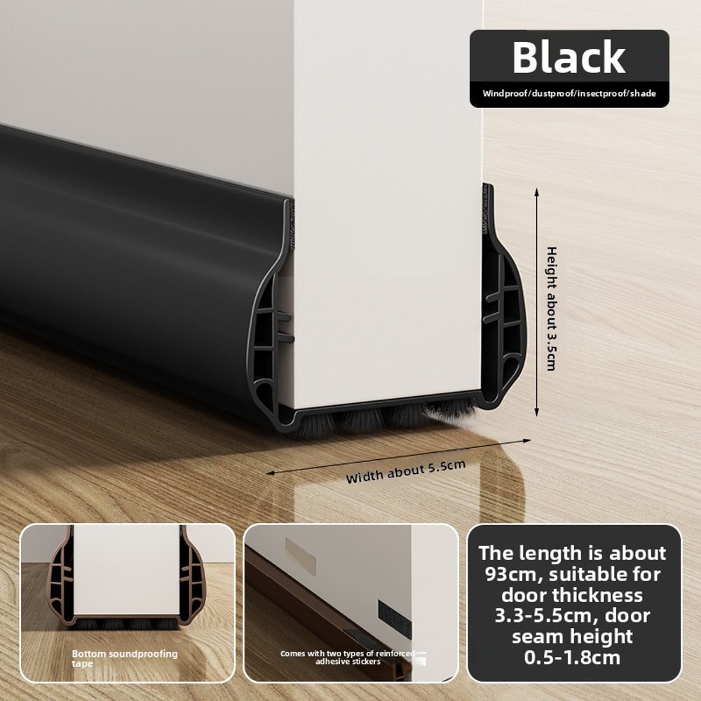 Self Adhesive Door Bottom Seal Strip Soundproof Windproof Mouse Proof Gap Filler 6