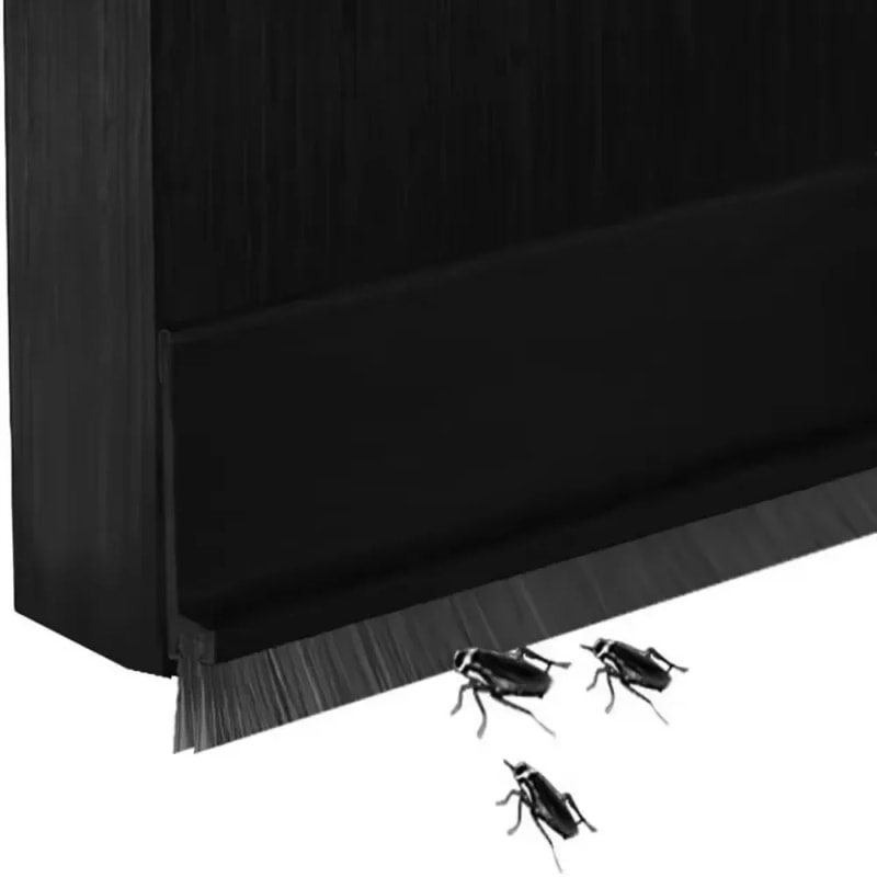 Premium PVC Door Bottom Seal Strip, Windproof & Soundproof, Insect & Rodent Proof
