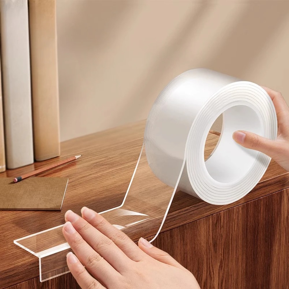 Heavy Duty Double Sided Nano Tape Waterproof Reusable Self Adhesive