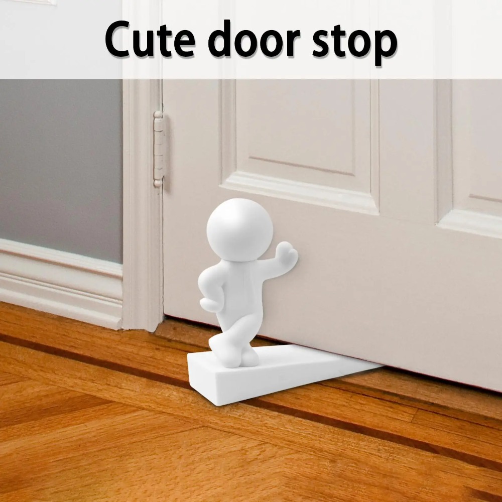 Cute NonSlip Door Stopper Wedge PetFriendly Home Office Safety 4