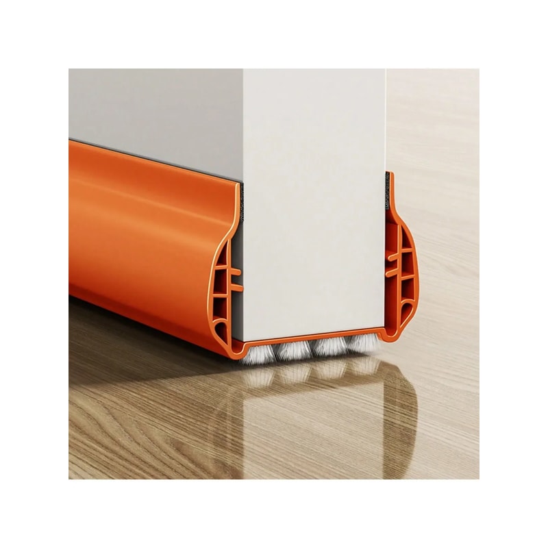 PVC Wool Door Bottom Seal Strip For Noise Reduction Draft Protection 7