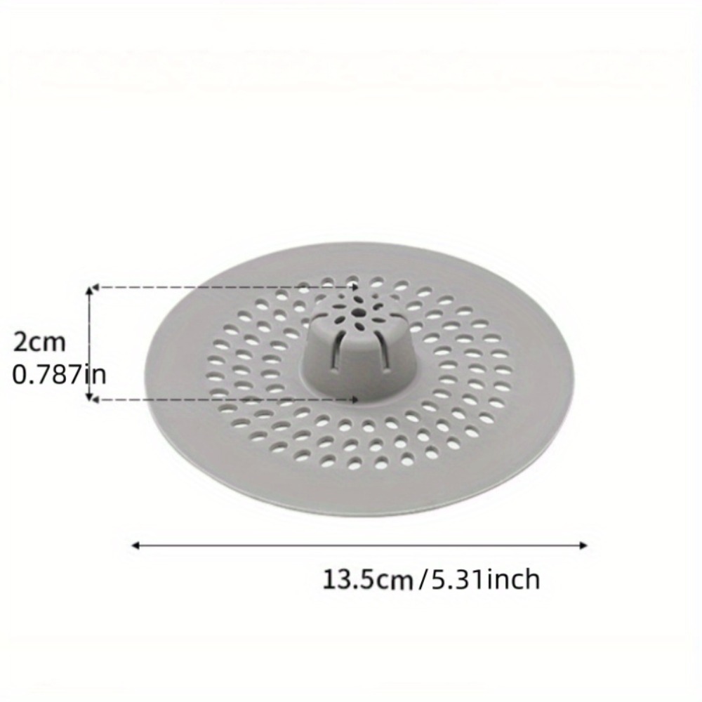Multifunctional Silicone Drain Strainer for Bathroom Shower Hair Catcher