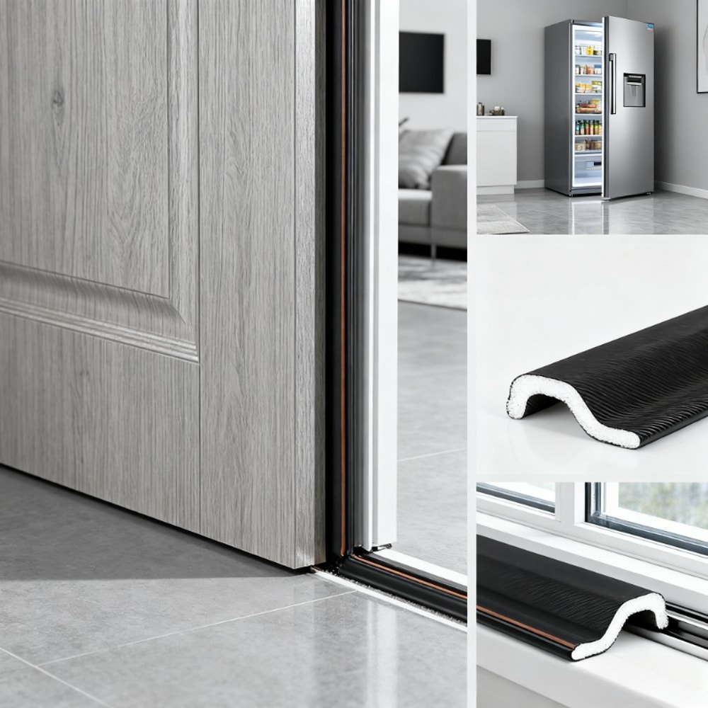 Self-Adhesive Weather Stripping Seal for Doors & Windows – Windproof & Soundproof Gap Filler