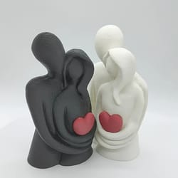 printed embracing couple statue – modern love art decoration & gift