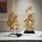 Dragon Phoenix Resin Sculpture Elegant Home Office Desk Ornament
