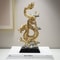 Dragon Phoenix Resin Sculpture Elegant Home Office Desk Ornament