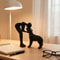 Abstract Human and Pet Figurines for Home and Office Decor