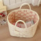 Foldable Rural Flower Storage Basket – Large Capacity Fashionable Laundry Bin with Durable Acrylic Design