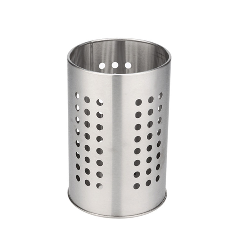 Stainless Steel Chopstick Holder & Perforated Utensil Drying Rack for Kitchen Cutlery Storage