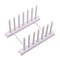 Small Dish Drying Rack for Sink – Acrylic Dish Drainer Tray with Cutlery Holder
