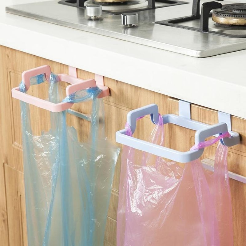 Acrylic Kitchen Cabinet Door Hanging Garbage Bag Holder – Compact, Durable, and Easy-to-Use Storage Solution