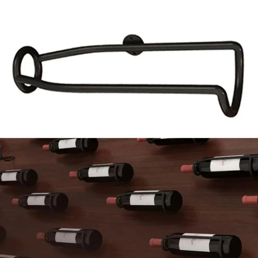 Creative European Style Wall Mounted Red Wine Rack Sleek Acrylic Wine Display With Unique Frame De 0